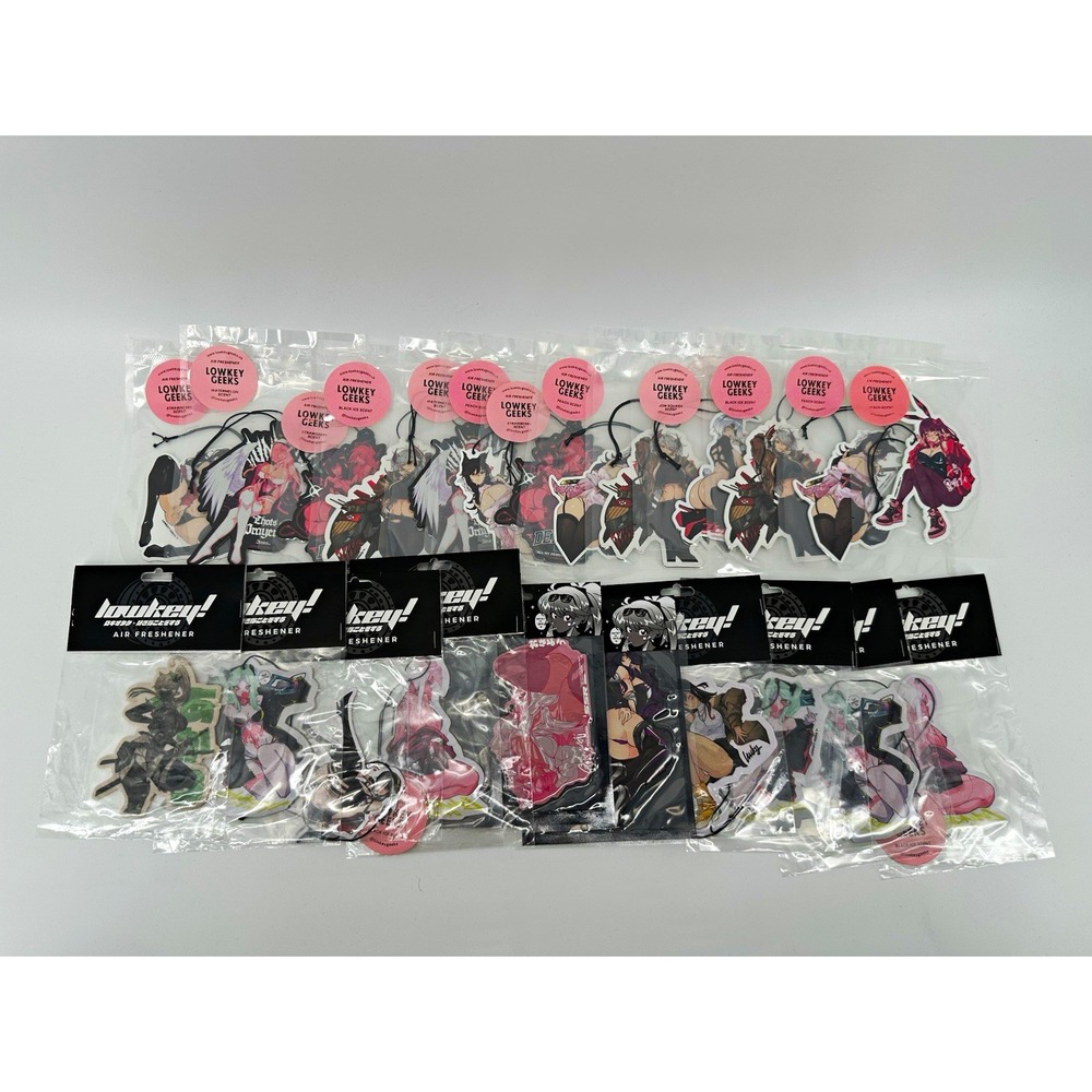 Lowkey Geeks Anime & Manga Car Air Fresheners Lot of 23 Multicolor